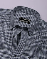 Belix Gray With Black Jacquard Premium Gizza Shirt