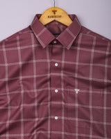 Selvio Onion Pink With White Dobby Check Gizza Shirt