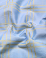 Torin SkyBlue Jacquard Check Premium Gizza Shirt