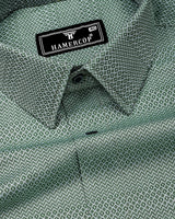 Welor Green Jacquard Premium Giza Shirt