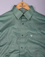 Welor Green Jacquard Premium Giza Shirt