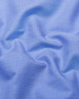 Corin Blue Houndstooth Check Premium Giza Shirt