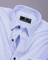 Reven Blue With White Stripe Premium Gizza Shirt