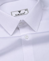 Floryn White Dobby Stripe Gizza Shirt