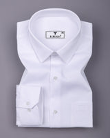 Floryn White Dobby Stripe Gizza Shirt