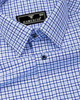 Rylon Blue With White Twill Check Gizza Shirt