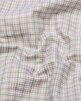 Halric Green With Cream Check Premium Giza Shirt