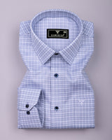 Luvio Blue Check Premium Gizza Shirt