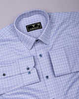 Luvio Blue Check Premium Gizza Shirt