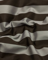 Bronel Coffee Brown Broad Stripe Giza Shirt
