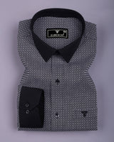 Avila Black Dobby Designer Cotton Shirt