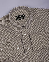 Breno Black With Cream Jacquard Premium Giza Shirt