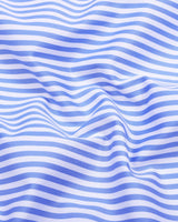 Destiny SkyBlue With White Stripe Premium Giza Shirt