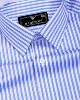 Destiny SkyBlue With White Stripe Premium Giza Shirt