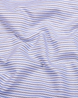 Dario Blue With Black Stripe Premium Giza Shirt
