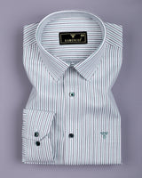 Dario Green With Black Stripe Premium Giza Shirt