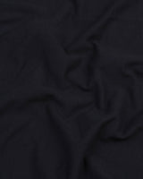 Metal Black Pique Pima Stylised Polo Tee