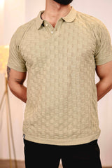 Mornik Light Pista Knitted Cotton Polo T-Shirt