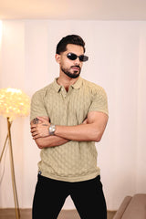 Mornik Light Pista Knitted Cotton Polo T-Shirt