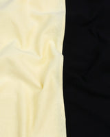 Corn Yellow With Black Premium Cotton Designer T-shirt