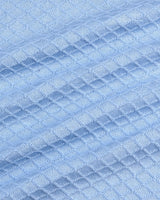 Merine SkyBlue Knitted Cotton Polo T-Shirt