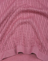 Potenza Onion Pink Knitted Cotton Polo T-Shirt