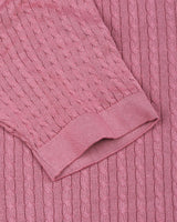 Potenza Onion Pink Knitted Cotton Polo T-Shirt