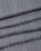 Binasco Gray Knitted Cotton Polo T-Shirt