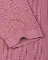 Binasco Onion Pink Knitted Cotton Polo T-Shirt