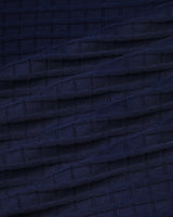 Krypton NavyBlue Ice Cube Knitted Cotton T-Shirt