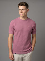 Infinite Onion Pink Knitted Cotton T-Shirt