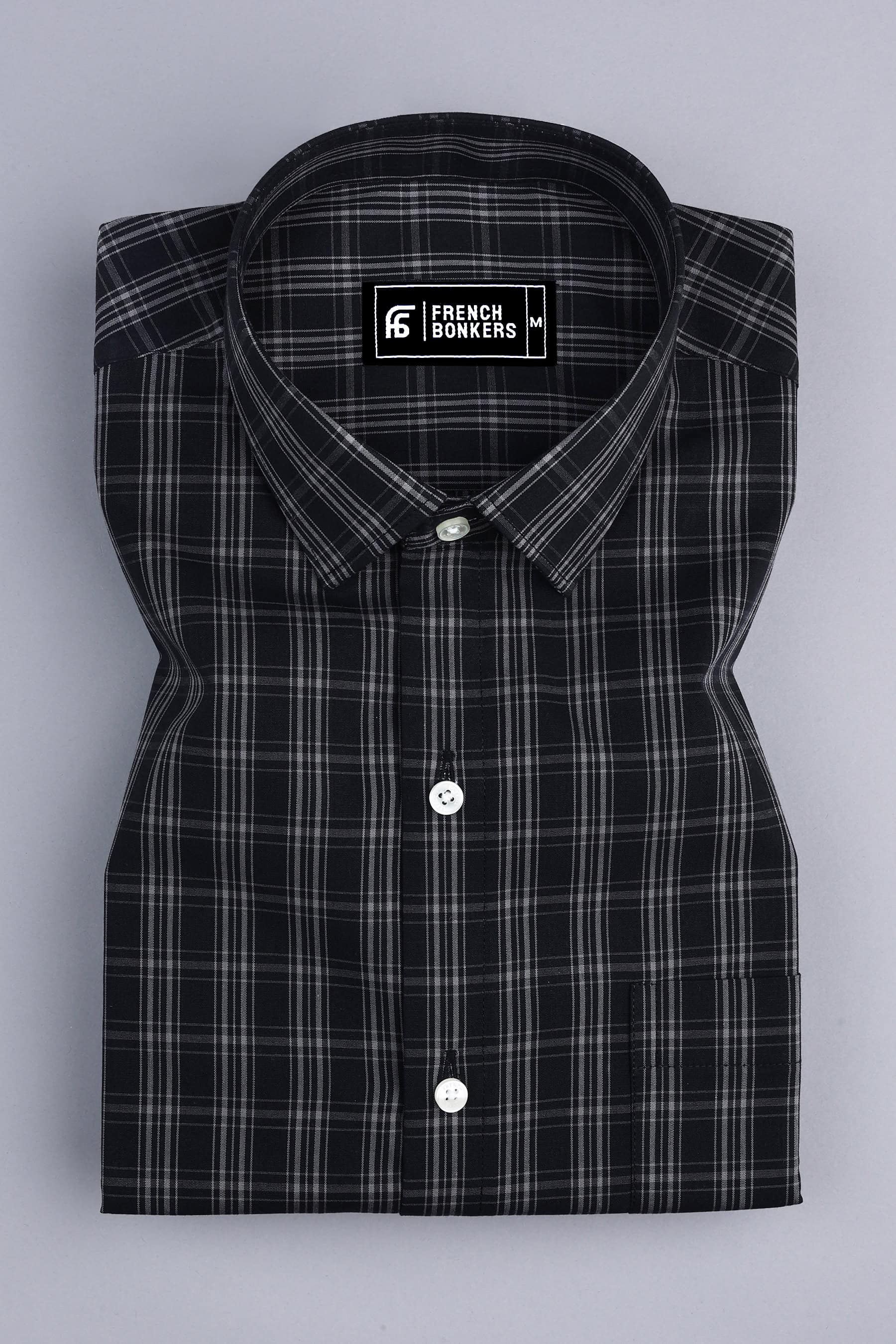 Black with cream check shirt – Hamercop