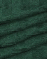 Aristo Cactus Green Knitted Melange Cotton T-Shirt