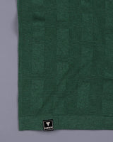 Aristo Cactus Green Knitted Melange Cotton T-Shirt