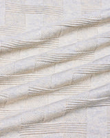 Aristo Ivory Cream Knitted Melange Cotton T-Shirt