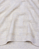 Aristo Ivory Cream Knitted Melange Cotton T-Shirt