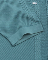 Dragon Teal Green Knitted Cotton T-Shirt