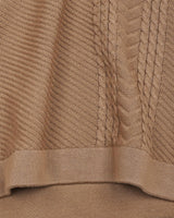 Dragon Camel Cream Knitted Cotton T-Shirt