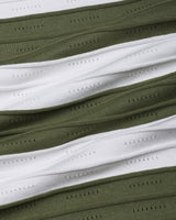 Eclair Green Knitted Cotton Zipper Polo T-Shirt