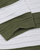 Eclair Green Knitted Cotton Zipper Polo T-Shirt