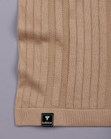 Croten Clay Cream Knitted Cotton T-Shirt