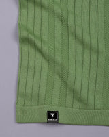Croten Parrot Green Knitted Cotton T-Shirt
