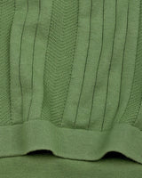Croten Parrot Green Knitted Cotton T-Shirt