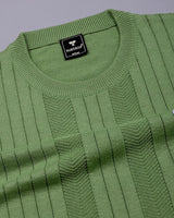 Croten Parrot Green Knitted Cotton T-Shirt