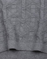 Vertex Cloud Gray Knitted Melange Cotton T-Shirt