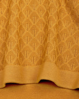 Kernel Turmeric Yellow Knitted Cotton Polo T-Shirt