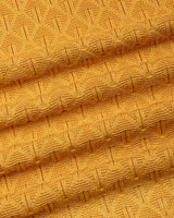 Kernel Turmeric Yellow Knitted Cotton Polo T-Shirt
