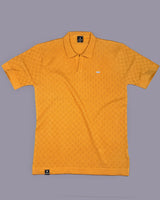 Kernel Turmeric Yellow Knitted Cotton Polo T-Shirt