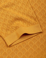 Kernel Turmeric Yellow Knitted Cotton Polo T-Shirt