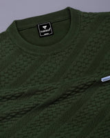 Richmond Hunter Green Knitted Cotton T-Shirt